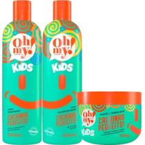 Kit Kids Cachinho Perfeito! 1 Shampoo 1 Condicionador 1 Máscara 300ml Oh My!