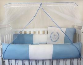 Kit Kids com Mosquiteiro Comum - Realeza Azul Kit Kids com Mosquiteiro Comum - Realeza Azul