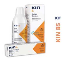 Kit KIN B5 Enxaguatório 500ml + Creme Dental 155g Cuidados Gengivais