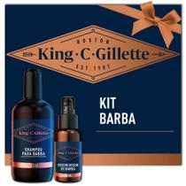 Kit King C. Shampoo para Barba Gillette 241ml + Sérum Preenchedor de Barba 50ml