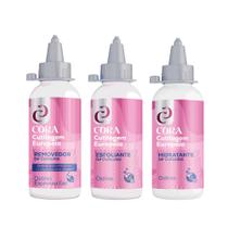 Kit Kinq Cutilagem Europeia Removedor de Cuticulas Esfoliante e Hidratante Ozônio 3 Passos Cora Kit Kinq Cutilagem Europeia Removedor de Cuticulas Esfoliante e Hidratante Ozônio 3 Passos Cora