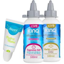 Kit Kinq Removedor Kinq Hidratante Cutículas Pedra Hume Gel