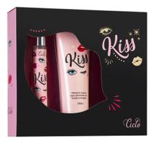 Kit Kiss Deo Colônia 30ml e Loção Hidratante 240ml Ciclo
