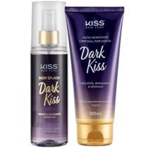 Kit Kiss New York Dark Kiss - Loção Hidratante + Body Splash Orquídea, Bergamota e Sândalo