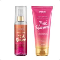 Kit Kiss New York Pink Romance: Body Splash 200ml e Loção Hidratante 180ml