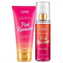 Kit Kiss New York Pink Romance:Loção Hidratante 180ml e Body Splash 200ml