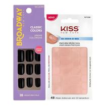Kit Kiss New York: Unhas Postiças Quadrado Curto Matcha e Abas Adesivas Unhas Kit Kiss New York: Unhas Postiças Quadrado Curto Matcha e Abas Adesivas Unhas