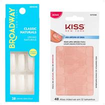 Kit Kiss New York: Unhas Postiças Quadrado Longo No Limit e Abas Adesivas De Unhas Kit Kiss New York: Unhas Postiças Quadrado Longo No Limit e Abas Adesivas De Unhas