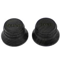 KIt Knob 1 VOLUME 1 TONE Madeira fosco Hardwood guitarra HBK KIt Knob 1 VOLUME 1 TONE Madeira fosco Hardwood guitarra HBK