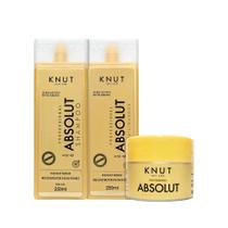 Kit Knut Absolut Shampoo 250ml + Condicionador 250ml + Máscara 300g