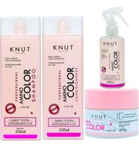 Kit Knut Amino Color Para Cabelos Coloridos Com Spray 4ítens