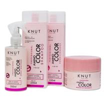 Kit Knut Amino Color Sh+Cond 250ml+Másc 300g+Leave 200ml