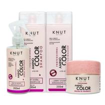Kit Knut Amino Color Sh+Cond 250ml+Máscara 300g+Leave-in200ml
