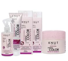 Kit Knut amino color Sh + Cond + Másc+ Leave-in Spray + Hair Remedy