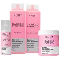 Kit Knut Cabelo Perfeito Goji Berry Shampoo 750ml Condicionador 550ml Máscara 500g Spray Leave-In 200ml Kit Knut Cabelo Perfeito Goji Berry Shampoo 750ml Condicionador 550ml Máscara 500g Spray Leave-In 200ml