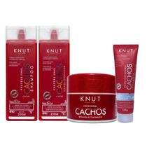 Kit Knut Cachos Sh+Cond 250ml+Másc 300g+Hair Remedy130g