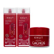Kit Knut Cachos Shampoo+Condicionador 250ml+Máscara 300g