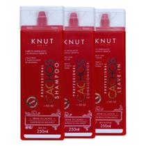 Kit Knut Cachos Shampoo+Condicionador+Leave-in 250ml Kit Knut Cachos Shampoo+Condicionador+Leave-in 250ml