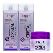 Kit Knut Cristal Shampoo + Condicionador 250ml + Máscara 300g