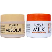 Kit Knut Duo Máscaras Milk Absolut Cronograma Capilar 30g