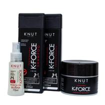 Kit Knut K-Force Sh+Cond 250ml+Máscara 300g+Leave-in 70ml