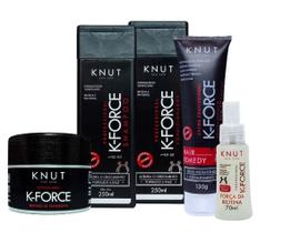 Kit Knut K-Force Sh + Cond + leave -in + Mascara +Hair Remedy