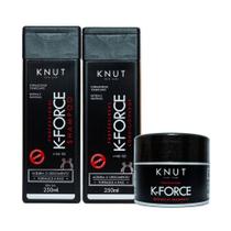 Kit Knut K-Force Shampoo 250ml + Condicionador 250ml + Máscara 300g