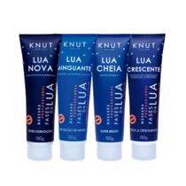 Kit Knut Máscaras Lua Nova+Minguan+Cheia+Crescente Crono Capilar 130g