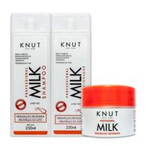 Kit Knut Milk Shampoo+Condicionador 250ml+Máscara 300g