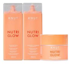 Kit Knut Nutri Glow Nutrição Brilho Secos Ressecados Opacos
