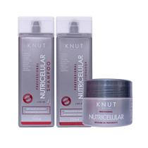 Kit Knut Nutricelular Shampoo+Condicionador 250ml+Máscara 300g