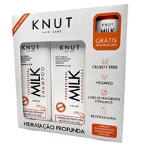 Kit Knut Presente Milk Shampoo 250ml Condicionador 250ml Máscara 30g
