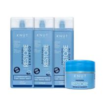 Kit Knut Restore Sh+Cond 250ml+Máscara 300g+Leave-in 250ml