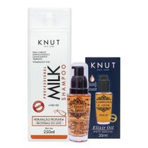 KIT KNUT Shampoo Milk 250 ml + Elixir Camelina e Ojon 35ml