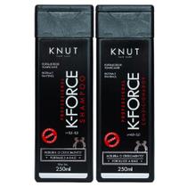 Kit Knut Tratamento K-Force Shampoo Sem Sal 250ml Condicionador Leave-In Fortalecimento 250ml
