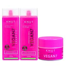 Kit Knut Vegan7 Shampo+Condicionador 250ml+Máscara 300g