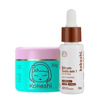 Kit Kokeshi Creme Facial Pele de Porcelana Sérum tudo em 1 Kit Kokeshi Creme Facial Pele de Porcelana Sérum tudo em 1