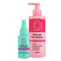 Kit Kokeshi Sabonete Facial Pele Porcelana Sérum Antiidade