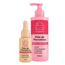 Kit Kokeshi Sabonete Facial Pele Porcelana Sérum Antimanchas