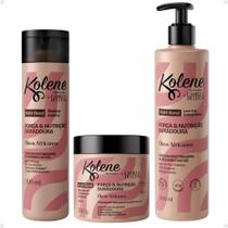 Kit Kolene By Camilla De Lucas Nutri Bond: Shampoo 300ml, Máscara 500g e Leave-in 500ml Kit Kolene By Camilla De Lucas Nutri Bond: Shampoo 300ml, Máscara 500g e Leave-in 500ml
