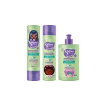Kit Kolene Cachinhos Shampoo+cond+Creme Pentear