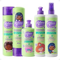 Kit Kolene Cachinhos: Shampoo, Condicionador, Creme para Pentear, Ativador de Cachos Spray Desembaraçante 300ml Kit Kolene Cachinhos: Shampoo, Condicionador, Creme para Pentear, Ativador de Cachos Spray Desembaraçante 300ml
