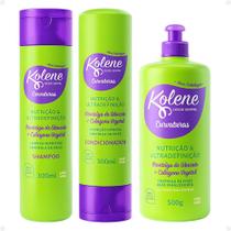 Kit Kolene Curvaturas Nutrição e Ultradefinição: Shampoo, Condicionador 300ml e Gel Creme 500g Kit Kolene Curvaturas Nutrição e Ultradefinição: Shampoo, Condicionador 300ml e Gel Creme 500g