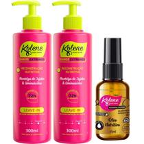 Kit Kolene Danos Extremos Reconstrução Nutritiva Óleo + 2 Leave-in Kit Kolene Danos Extremos Reconstrução Nutritiva Óleo + 2 Leave-in