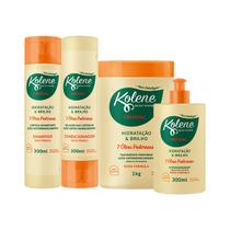 Kit Kolene Original Bomba de Hidratacao e Brilho c/ Creme para pentear 300ml Kit Kolene Original Bomba de Hidratacao e Brilho c/ Creme para pentear 300ml