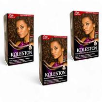 Kit Koleston Coloração Permanente 537 Marrom Sedução (3 Unidades)