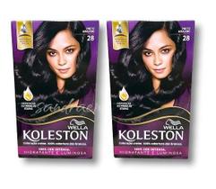 Kit Koleston Coloração Permanente Cor 28 Preto Azulado (2 Unidades)
