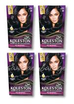 Kit Koleston Coloração Permanente Cor 28 Preto Azulado (4 Unidades)