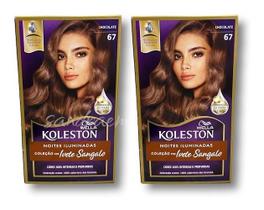 Kit Koleston Coloração Permanente Cor 67 Chocolate (2 Unidades)