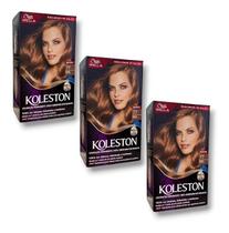 Kit Koleston Coloração Permanente Cor 77 Marrom Dourado (3 Unidades)